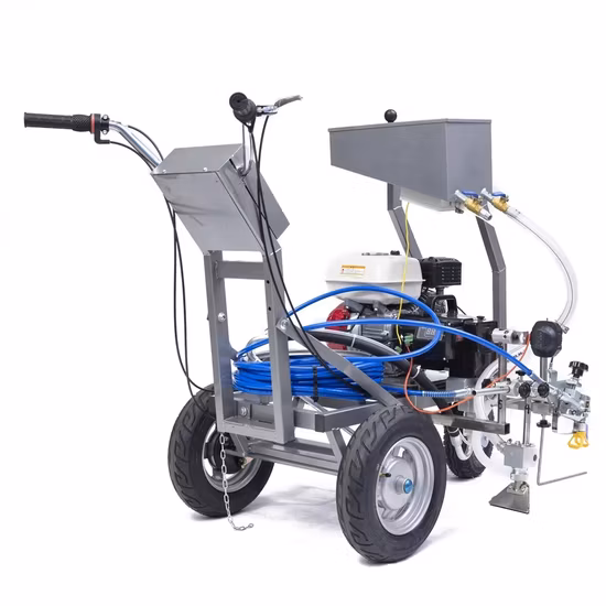 Pistola pulverizadora automática de empuje manual, marca hidráulica, señales de parada, línea de pintura de bordillo de carretera, máquina de pintura en frío, máquinas de equipo